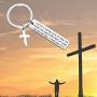 FUSTMW Christian Keychain Bible Verse Gifts Religious Jewelry Inspirational Scripture Gifts Faith is Being Sure of What We Hope Hebrew 11:1