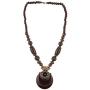 Ethnadore Antique Vintage Indian Oxidized Beaded Pendant Necklace Statement Jewelry