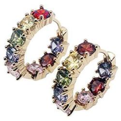 Women Silver Earrings Rose Gold Earring Garnet Peridot Amethyst Morganite Ideal Gift Choice