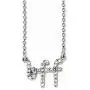 Solid 925 Sterling Silver CZ Cubic Zirconia BFF 18in. Necklace Chain Solid 925 Sterling Silver CZ Cubic Zirconia BFF 18in. Necklace Chain