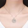 925 Sterling Silver Owl Tree of Life Pendant Necklace with 18 Inch Chain