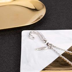 Fish hook Cremation Urn Pendant Memorial Necklace for ashes Fish Urn cremation necklace