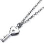 Love Lock Bracelet and Necklace key Pendant Collar Bangle His and Her Gifts for Couples(Silvery)