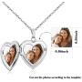 Butterfly Locket Necklace that Holds Pictures Initial Alphabet Letter Heart Shaped Photo Memory Locket Pendant Necklace