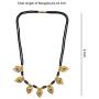 Efulgenz Mangalsutra Indian Jewelry Traditional Black Beaded Pearl Temple Pendant Necklace for Women