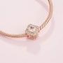 Pandora Jewelry Geometric Radiance Cubic Zirconia Charm in Pandora Rose