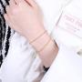 sovesi Gold Chain Bracelets for Women, Evil Eye Bracelet 14K Gold Plated Adjustable Layered Cute Bracelet Dainty Gold Beaded Bracelets for Women Jewelry