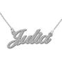 MyNameNecklace Sparkling CZ Diamond-Cut Sterling Silver 925 Name Necklace -Custom Pendant Nameplate Jewelry Gift for Women- Girl- Teens
