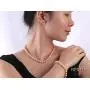 JYX Pearl Necklace Set AA+ Quality 7-8mm Natural Freshwater Cultured Round Pearl Necklace Bracelet and Earrings Set JYX Pearl Necklace Set AA+ Quality 7-8mm Natural Freshwater Cultured Round Pearl Necklace Bracelet and Earrings Set