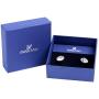 Swarovski Authentic Bella Rhodium Plated Charming White Pierced Mini Earrings