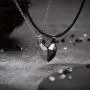 PPJew Magnetic Couples Necklace Matching Necklaces Relationship Gifts for Girlfriend Boyfriend