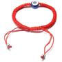 Halukakah Evil Eye Bracelet for Women Men Handmade Braid Red Blue Black String Size Adjustable Protection Mal de Ojo Jewelry with Free Giftbox