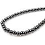 PURPLE WHALE Magnetic Hematite Round Bead Necklace 20'' | for Healing and Pain Relief, Stones for Healthy Blood Circulation