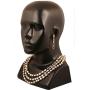 Touchstone ''Contemporary Kundan Collection Indian Bollywood Look Bridal Jewelry Necklace in Antique Gold Tone for Women
