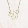 La Menagerie Squirrel Gold Origami Jewelry - Gold Geometric Chain Necklace – 18 Karat Plated Gold Necklace for Women & Girls – Stylish Squirrel Pendant Necklace