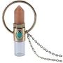 Womens Necklace with Essential Oil Roller Ball Bottle and Chakra Healing Stone Pendant Peach Aventurine Costume Jewelry Boho Style Long Necklace Unique Fashion Great Gift