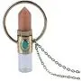 Womens Necklace with Essential Oil Roller Ball Bottle and Chakra Healing Stone Pendant Peach Aventurine Costume Jewelry Boho Style Long Necklace Unique Fashion Great Gift