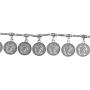 Efulgenz Boho Vintage Antique Ethnic Gypsy Tribal Indian Oxidized Silver Coin Waist Belt Belly Chain Kamarbandh Body Jewelry