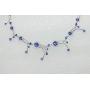 Faship Gorgeous Rhinestone Crystal Floral Necklace Earrings Set