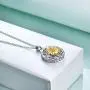 Daisy Necklace 925 Sterling Silver Spinning Daisy Flower Engraved Pendant Necklace Jewelry Gifts for Women Teen Girls