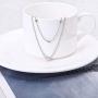 Yizaca Boho Layered Necklaces Silver Heart Clavicle Necklace Chain Choker Necklace Jewelry for Women and Girls