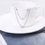 Yizaca Boho Layered Necklaces Silver Heart Clavicle Necklace Chain Choker Necklace Jewelry for Women and Girls Yizaca Boho Layered Necklaces Silver Heart Clavicle Necklace Chain Choker Necklace Jewelry for Women and Girls