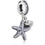 925 Sterling Silver Starfish Charm Shell Charm Ocean Sea Charm Animal Charm Star Charm Anniversary Charm for Pandora Charms Bracelet