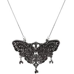 Efulgenz Boho Vintage Antique Ethnic Gypsy Tribal Indian Oxidized Silver Statement Peacock Pendant Long Necklace Jewelry