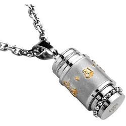 Jovivi Urn Necklace for Ashes Men Women Stainless Steel Bottle Cylinder Container Memorial Keepsake Pendant Cremation Jewelry