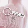 SEIRAA Sloth Hanging Jewelry Cute Animal Sloth Quote Keychain for Sloth Lover Love You Slow Much