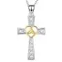 YFN Cross Necklace Sterling Silver Celtic Knot Cross Infinity Heart Love Pendant Necklace 18'' YFN Cross Necklace Sterling Silver Celtic Knot Cross Infinity Heart Love Pendant Necklace 18''