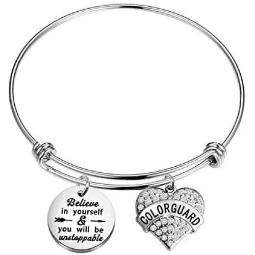 AKTAP Color Guard Gifts Color Guard Flag Bracelet Believe in Yourself and You Will Be Unstoppable Flag Girl Gift Color Guard Mom Jewelry AKTAP Color Guard Gifts Color Guard Flag Bracelet Believe in Yourself and You Will Be Unstoppable Flag Girl Gift Color Guard Mom Jewelry