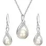 EleQueen 925 Sterling Silver CZ Freshwater Cultured Pearls Bridal Pendant Necklace Earrings Wedding Jewelry Sets EleQueen 925 Sterling Silver CZ Freshwater Cultured Pearls Bridal Pendant Necklace Earrings Wedding Jewelry Sets