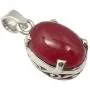 SilverStarJewel Sterling Silver Natural Carnelian Pendant 1'' Stone Jewelry SilverStarJewel Sterling Silver Natural Carnelian Pendant 1'' Stone Jewelry