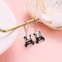 925 Sterling Silver Cute Animal Panda Cat Dangle Earrings Charm Jewelry Birthday Gift for Women Girls Teens 925 Sterling Silver Cute Animal Panda Cat Dangle Earrings Charm Jewelry Birthday Gift for Women Girls Teens