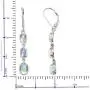 Shop LC 925 Sterling Silver Platinum Plated Oval Opal Bridal Wedding Dangle Earrings Prom Jewelry for Women Mothers Day Gifts 45mm