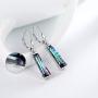 Mystic Topaz Dangle Earrings Women 925 Sterling Silver Mystic Rainbow Drop Earring Dangling Jewelry