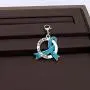 LBSBO Ovarian Cancer Gift Ovarian Cancer Awareness Teal Ribbon Clip-on Charm/Necklace Ovarian Cancer Support Jewelry LBSBO Ovarian Cancer Gift Ovarian Cancer Awareness Teal Ribbon Clip-on Charm/Necklace Ovarian Cancer Support Jewelry