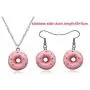 RUIZHEN Colorful Cartoon Best Friend Sweet Donut Dangle Earrings