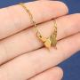 Joycuff Butterfly Necklace Dainty Gold Butterfly Pendant Personalized Initial Letter Necklaces Christmas Birthday Gifts for Teen Girl Daughter Bridesmaid Best Friend