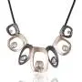 Big Chunky Necklaces for Women Black Leather Chokers Necklace with Crystal Pendant Jewelry Big Chunky Necklaces for Women Black Leather Chokers Necklace with Crystal Pendant Jewelry