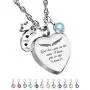 Dletay Cremation Urn Necklace with 12 Birthstones Heart Memorial Keepsakes Pendant Ashes Jewelry Dletay Cremation Urn Necklace with 12 Birthstones Heart Memorial Keepsakes Pendant Ashes Jewelry