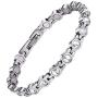 Magnetic Bracelet for Women,Beauty Therapy Titanium Steel Magnetic Bracelets Pain Relief Bracelets Magnetic Clasp Women Free Link Removal Tool (White) …