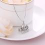 925 Sterling Silver Pumpkin Carriage Pendant Necklace,Bracelet
