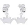 AFFY Jewelry Multi Enamel Crown Drop Earrings In 925 Sterling Silver AFFY Jewelry Multi Enamel Crown Drop Earrings In 925 Sterling Silver