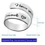 RAMESON Engraving Ring Inspirational Jewelry Stainless Steel Adjustable Wrap Twist Ring Encouragement Gift for Women Teens Girls RAMESON Engraving Ring Inspirational Jewelry Stainless Steel Adjustable Wrap Twist Ring Encouragement Gift for Women Teens Girls