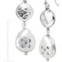 Silpada Bold As Ice 14-14.5 mm Grey Freshwater Cultured Pearl Drop Earrings with Crystals in Sterling Silver