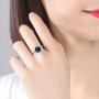 Bling Toman Fidget Ring Womens Band Ring Cubic Zirconia Spinner Ring Gift for Valentines Day, Girls Rotatable Ring Relieving Stress