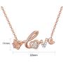 TANGPOET Heart Necklace for Women 18k Rose Gold Plated Infinity Love S925 Sterling Silver Cubic Zirconia Pendant Jewelry Gift for Teens Wife Couple