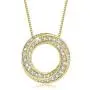 ZRU Circle Necklace, 18K Rose Gold & White Gold Plated, Round Pendant Necklaces for Women with Cubic Zirconia, Gifts for Valentines Day Birthday Anniversaries ZRU Circle Necklace, 18K Rose Gold & White Gold Plated, Round Pendant Necklaces for Women with Cubic Zirconia, Gifts for Valentines Day Birthday Anniversaries